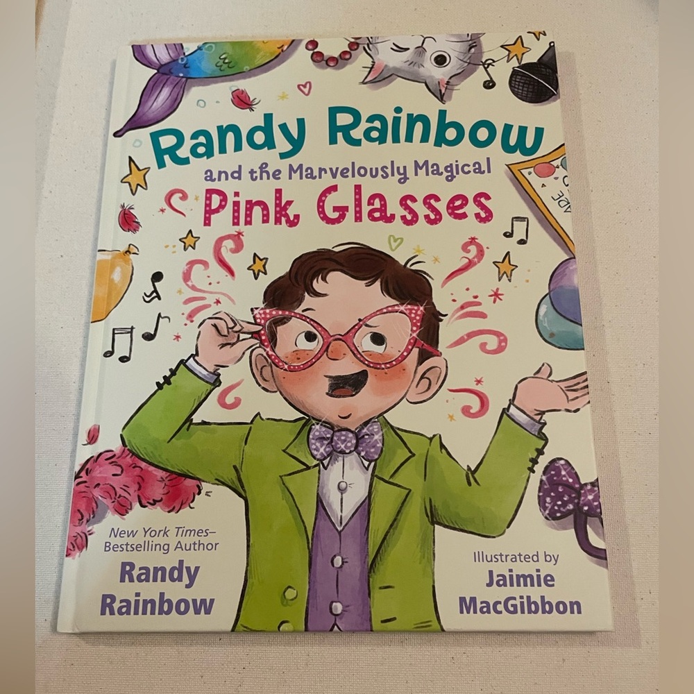 Randy Rainbow Pink Glasses Book NEW